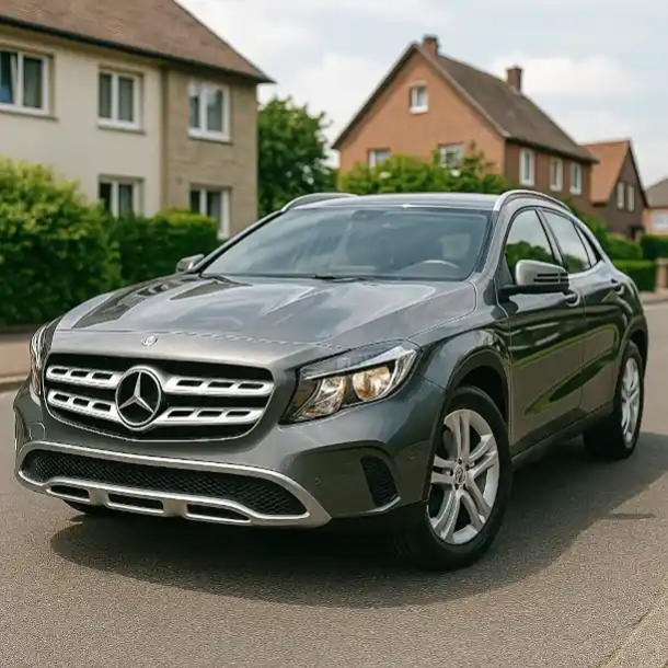 Ein gebrauchtes Mittelklasse-Auto steht bereit für den Autoankauf in Baesweiler, bereit für eine neue Fahrt.